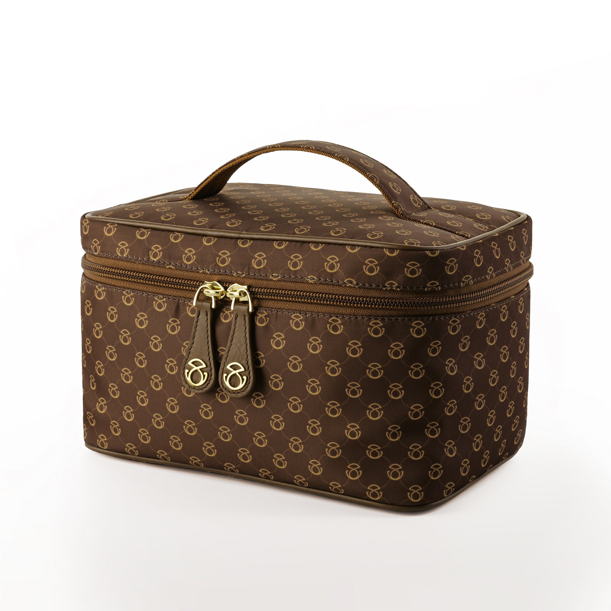 Elegant Monogram Travel Cosmetics Case